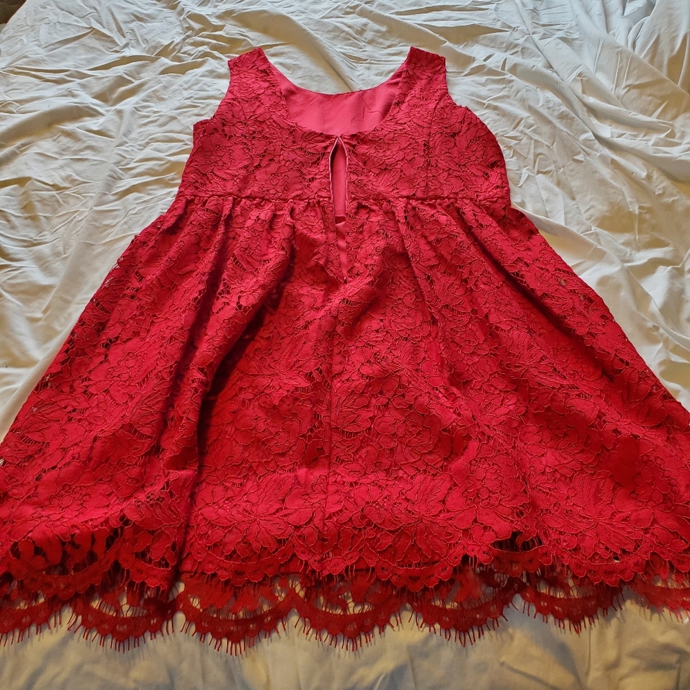 Loft Lace Short Evening Dress